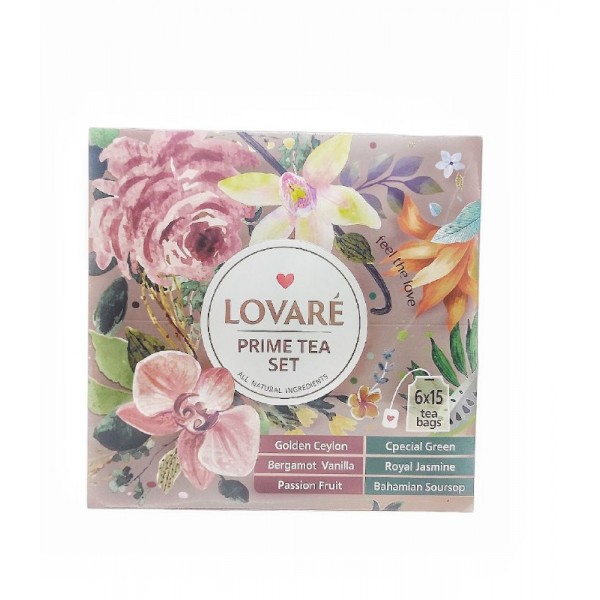 Чай LOVARE PRIME  TEA SET асорті 90 пак